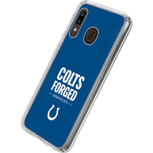 NFL Indianapolis Colts Team Motto Galaxy A20 Clear Case