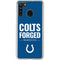 NFL Indianapolis Colts Team Motto Galaxy A21 Clear Case