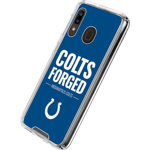 NFL Indianapolis Colts Team Motto Galaxy A30 Clear Case