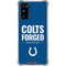 NFL Indianapolis Colts Team Motto Galaxy S20 FE Clear Case