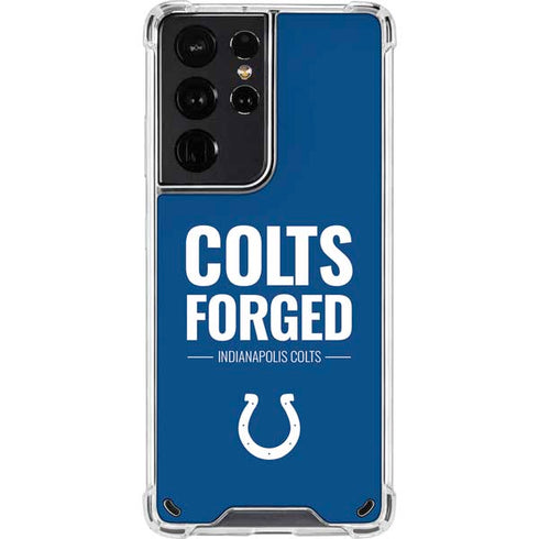 NFL Indianapolis Colts Team Motto Galaxy S21 Ultra 5G Clear Case
