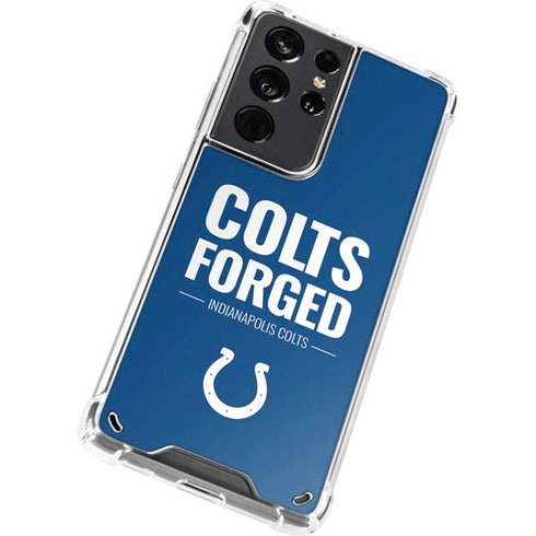 NFL Indianapolis Colts Team Motto Galaxy S21 Ultra 5G Clear Case