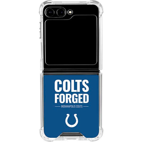 NFL Indianapolis Colts Team Motto Galaxy Z Flip5 5G Clear Case