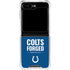 NFL Indianapolis Colts Team Motto Galaxy Z Flip5 5G Clear Case