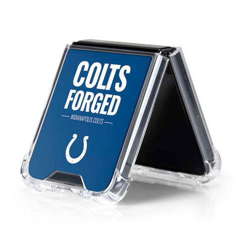 NFL Indianapolis Colts Team Motto Galaxy Z Flip5 5G Clear Case