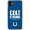 NFL Indianapolis Colts Team Motto iPhone 11 Clear Case