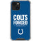 NFL Indianapolis Colts Team Motto iPhone 13 Clear Case
