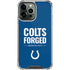 NFL Indianapolis Colts Team Motto iPhone 15 Pro Max Clear Case
