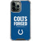 NFL Indianapolis Colts Team Motto iPhone 14 Pro Max Clear Case