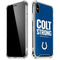 NFL Indianapolis Colts Team Motto iPhone X/XS Clear Case