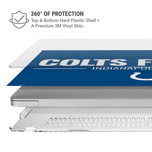 NFL Indianapolis Colts Team Motto MacBook Air 15in (2023-2025) Case plus Skin