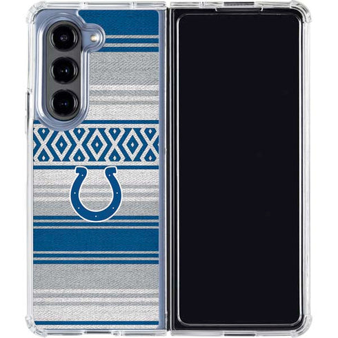 NFL Indianapolis Colts Trailblazer Galaxy Z Fold5 5G Clear Case