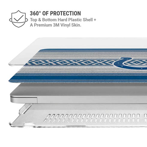 NFL Indianapolis Colts Trailblazer MacBook Pro 13in (2020) Case plus Skin
