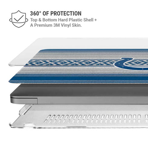NFL Indianapolis Colts Trailblazer MacBook Pro 16in (2021-25) Case plus Skin