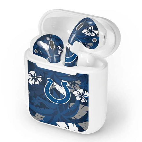 NFL Indianapolis Colts Tropical Print Apple AirPods Skin