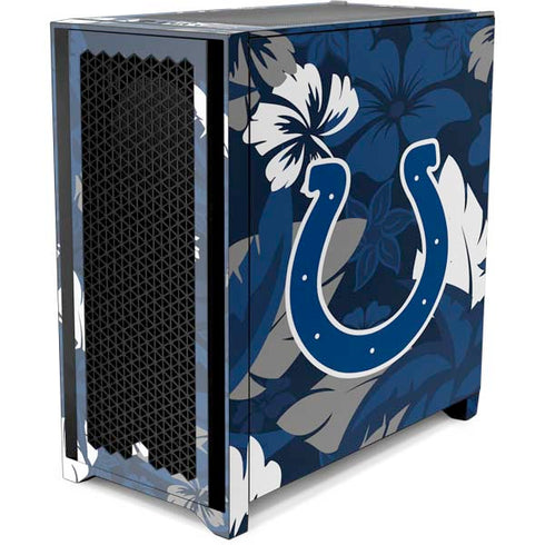 NFL Indianapolis Colts Tropical Print Corsair 4000D Tempered Glass Mid-Tower ATX Case Skin