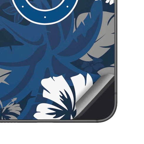 NFL Indianapolis Colts Tropical Print Galaxy A14 5G Skin