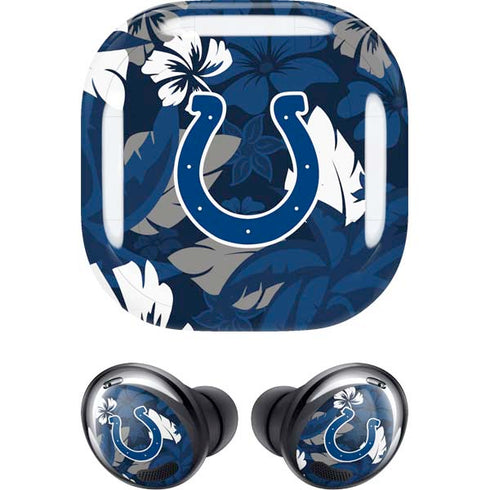 NFL Indianapolis Colts Tropical Print Galaxy Buds Pro Skin