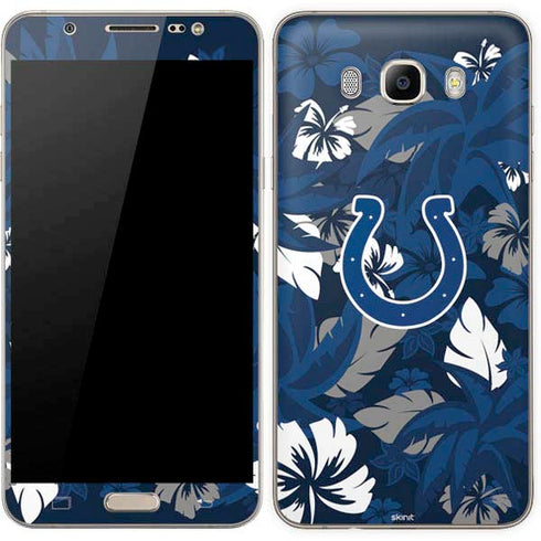 NFL Indianapolis Colts Tropical Print Galaxy J7 Skin