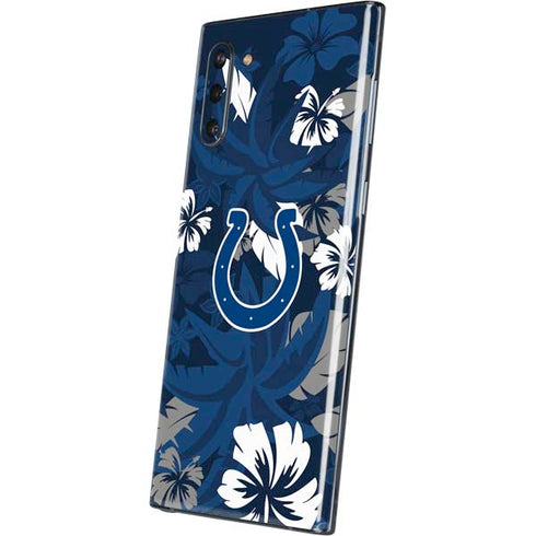 NFL Indianapolis Colts Tropical Print Galaxy Note 10 Skin