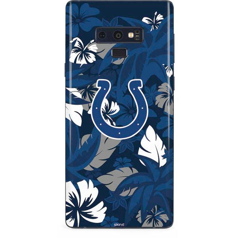 NFL Indianapolis Colts Tropical Print Galaxy Note 9 Skin