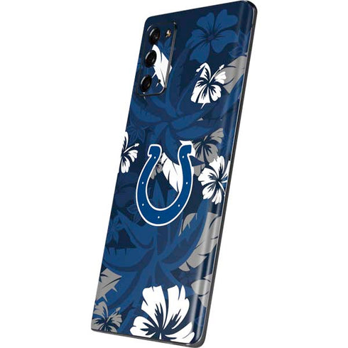 NFL Indianapolis Colts Tropical Print Galaxy Note20 5G Skin