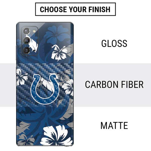 NFL Indianapolis Colts Tropical Print Galaxy Note20 5G Skin