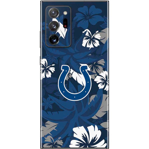 NFL Indianapolis Colts Tropical Print Galaxy Note20 Ultra 5G Skin