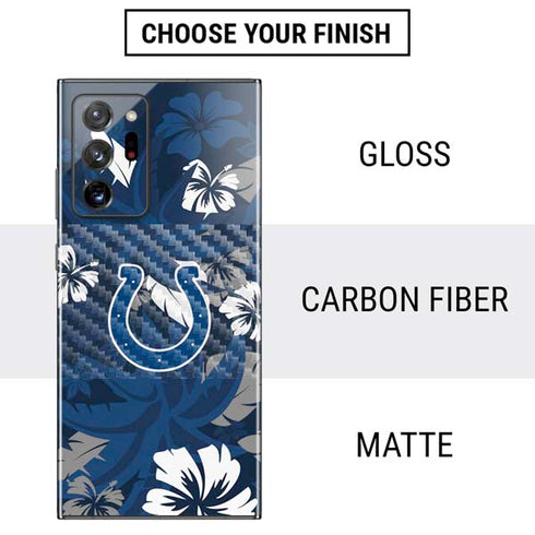 NFL Indianapolis Colts Tropical Print Galaxy Note20 Ultra 5G Skin