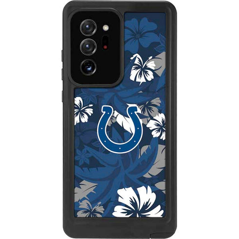 NFL Indianapolis Colts Tropical Print Galaxy Note20 Ultra 5G Waterproof Case
