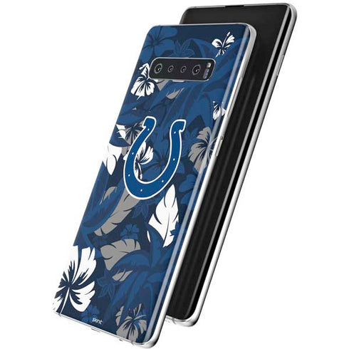 NFL Indianapolis Colts Tropical Print Galaxy S10 Skin