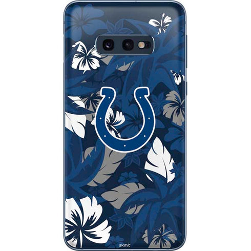 NFL Indianapolis Colts Tropical Print Galaxy S10e Skin