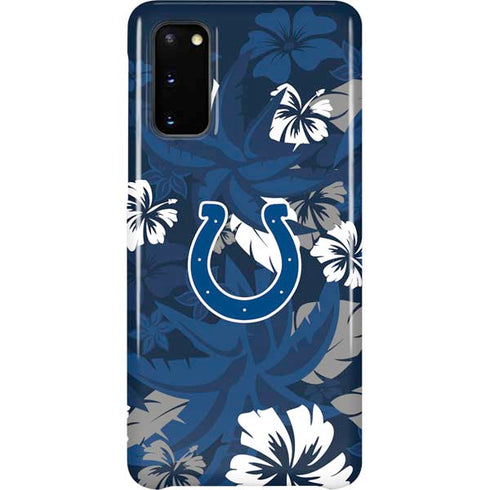 NFL Indianapolis Colts Tropical Print Galaxy S20 Lite Case