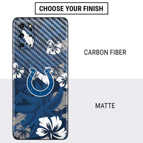 NFL Indianapolis Colts Tropical Print Galaxy S20 Plus Skin