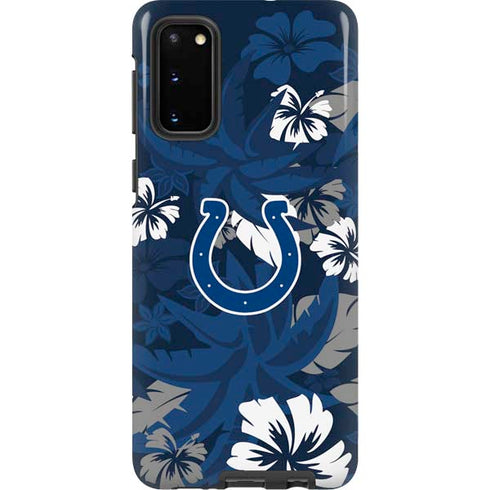 NFL Indianapolis Colts Tropical Print Galaxy S20 Pro Case