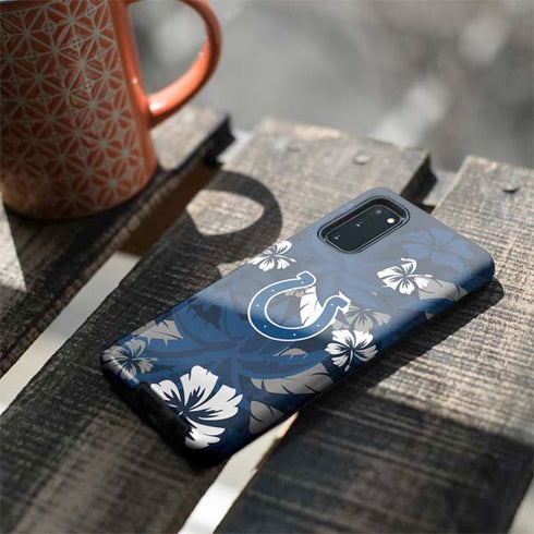 NFL Indianapolis Colts Tropical Print Galaxy S20 Pro Case