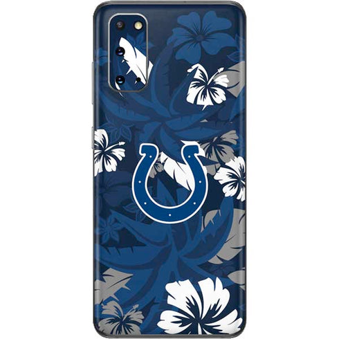 NFL Indianapolis Colts Tropical Print Galaxy S20 Skin