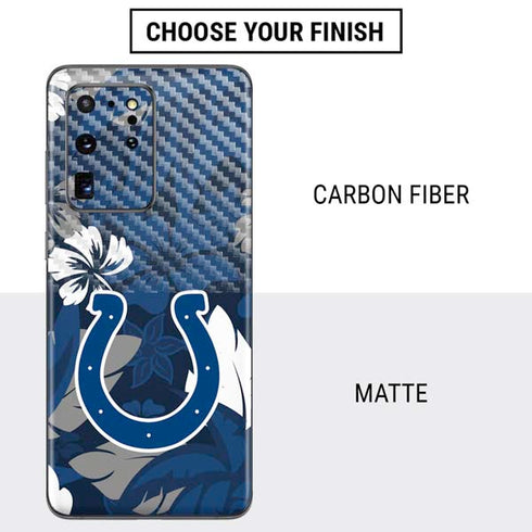 NFL Indianapolis Colts Tropical Print Galaxy S20 Ultra 5G Skin