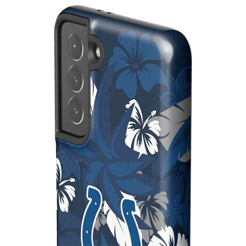 NFL Indianapolis Colts Tropical Print Galaxy S21 5G Pro Case