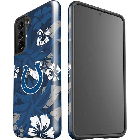 NFL Indianapolis Colts Tropical Print Galaxy S21 5G Pro Case