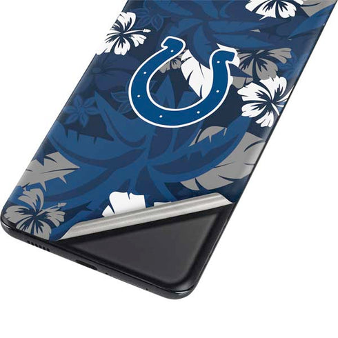 NFL Indianapolis Colts Tropical Print Galaxy S21 5G Skin