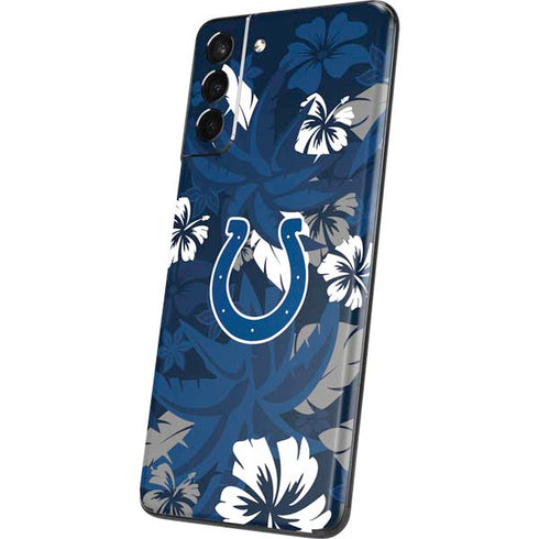 NFL Indianapolis Colts Tropical Print Galaxy S21 Plus 5G Skin
