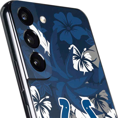 NFL Indianapolis Colts Tropical Print Galaxy S22 Skin