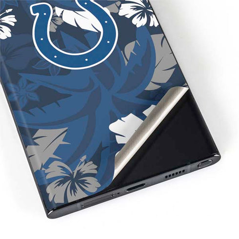 NFL Indianapolis Colts Tropical Print Galaxy S22 Ultra Skin