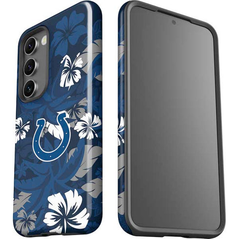 NFL Indianapolis Colts Tropical Print Galaxy S23 Pro Case