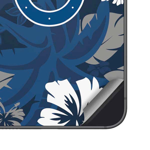 NFL Indianapolis Colts Tropical Print Galaxy S23 Skin