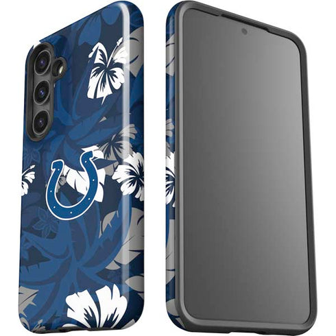 NFL Indianapolis Colts Tropical Print Galaxy S24 Impact Case