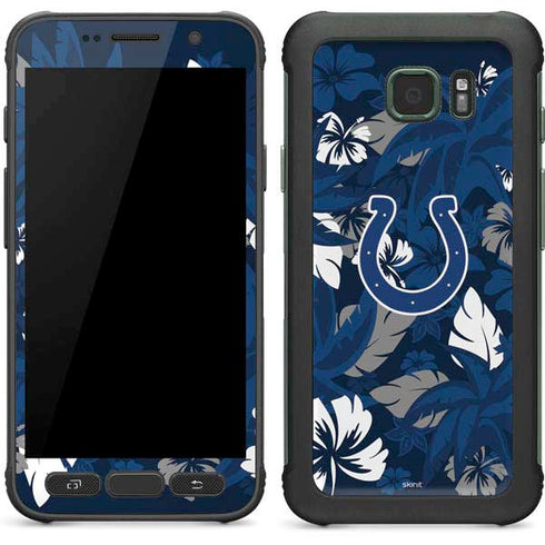 NFL Indianapolis Colts Tropical Print Galaxy S7 Active Skin