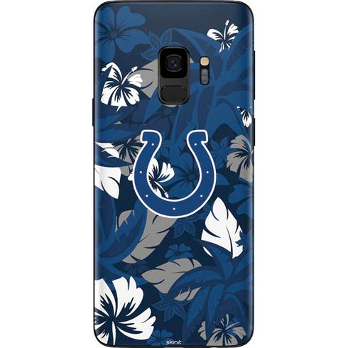 NFL Indianapolis Colts Tropical Print Galaxy S9 Skin