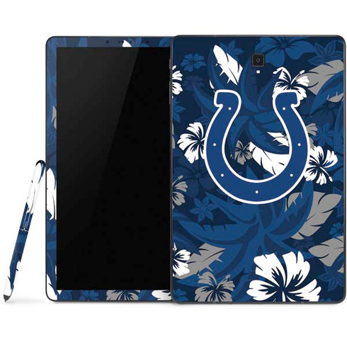 NFL Indianapolis Colts Tropical Print Samsung Galaxy Tab Skin